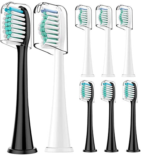 Rebeool 8 Stück Ersatzbürsten Kompatibel mit Philips Sonicare, Zahnbürstenaufsatz für Protective5300, 3100, 4500,Diamond 9000 Aufsteckbürste für täglich präzise Zahnreinigung