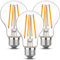 Century Light E27 LED Edison Glühbirne,12W 1800 Lumens 2700K Warmweiss Birne Ersatz für 100W 120W Glühlampe, A60/A19 Kein Flackern Filament Lampe,Nicht-Dimmbar, AC 220-240V (3er Pack)