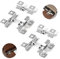 SUPAWAY 100 Clips WPC en acier inoxydable Clips de fixation pour terrasse 6.5mm Clips de fixation pour terrasse en composite Fixation invisible Plage de serrage 6.5 mm, Argent
