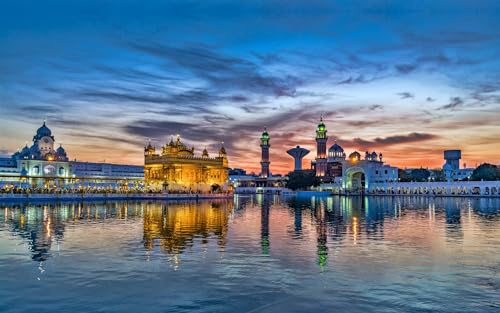 Puzzles 1000 Pieces Golden Temple Amritsar Punjab India 75 * 50cm