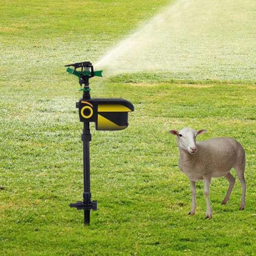 Aspersor activado por movimiento, aspersores activados por movimiento para disuasión de animales, rociador de agua activado por movimiento con energía solar, rociador de agua con sensor de movimiento