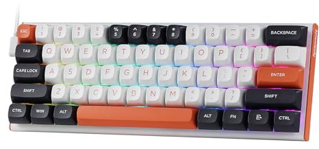 Redragon K683 Rapid Trigger HE Gaming Keyboard, 60% 61 Keys Wired Mechanical Keyboard w/Hyper-Fast Actuation, Dedicated Magnetic Switch, Actuation Point Adjustable, 8K Hz Polling Rate