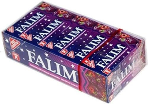 Falım Zuckerfreier Kaugummi mit Waldfruchtgeschmack, 5er-Pack à 20 Stück (Insgesamt 100 Stück) 160 Gramm mit Pufai Grocery