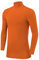 PowerLayer Compression Tops for Boys Base Layers Boys Running Top Thermal Shirt - Mock Neck - Orange, 10-12 Years