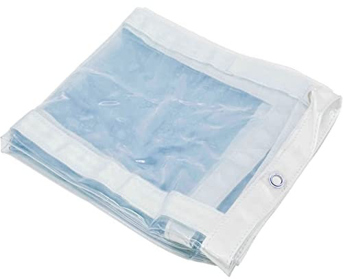 Wasserdichte, transparente Kunststoff-Pavillon-Vorhänge für Garten, Dach, Camping, 0,12 mm dick, mit Seil, 3 x 8 m