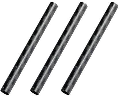 M&M Smartek 3x Carbonfaser-Röhrchen 70 x 8 mm, Schwarz | Röhrchen aus echter Kohlefaser, 70 x 8 mm; extrem leicht, formstabil, korrosionsbeständig und langlebig.