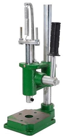 YOPNDFR 15,7 Zoll maximale Höhe, Tisch-Stanzpresse, 700 lb schwere manuelle Dornpresse, Leder-Stanzmaschine for DIY-Lederhandwerk, Lochen, Presskupfer-Schneide- und Nähpressen(Round Head 320kg/700lb)