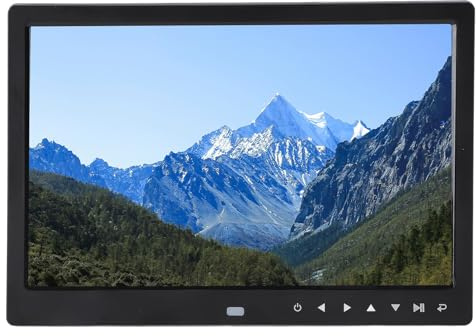 12in HD Digital Bildram, Enkel Installation Digital Fotoram Lastfotvideo Från Telefon med Högtalare och Fjärrkontroll (EU)