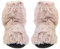 AltoBuy Chaussons Chauffants Micro-ondables Imitation Fourrure Taupe