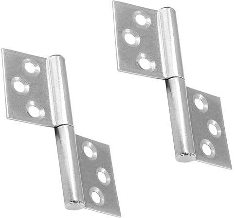 Heavy Duty Lift Off Door Hinges, Rust Resistant 304 Stainless Steel, Screw Fixed Detachable Design