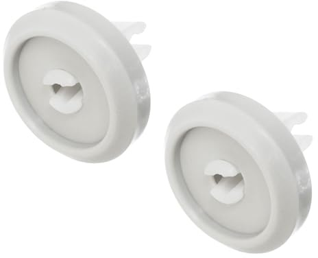 Reliapart Lower Dishwasher Basket Wheel (2 Pack) Compatible for Miele G10–G99, G60–G69, G80–G89, G97, PG8 Series Smooth-Roll Runner Replacement 2372352 Durable Clip-On Castor Set