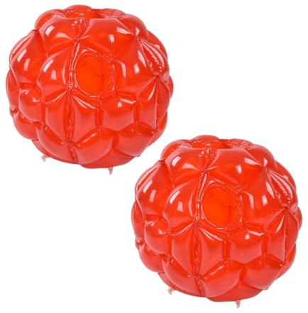 2er-Pack aufblasbare Bumper-Bälle, Bubble Bounce aufblasbare Bumper-Bälle 23,6 Zoll Faltbare tragbare Körperblase für Familientreffen, Spiele, Grillen, Geburtstage