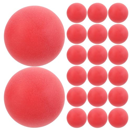 Abaodam Palline da Ping Pong Opache Rosse 40mm in Pp, Confezione da 100 Pezzi, per Giochi, Fai da Te e Animali Domestici | Pp senza Giunzioni, Presa Migliorata, per Giochi a Tema Sportivo e Feste Natalizie
