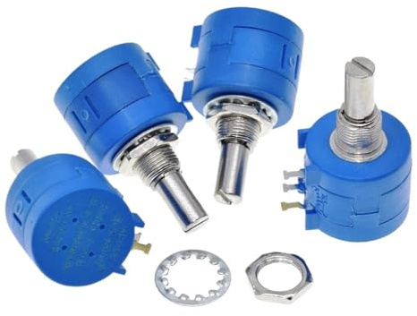 1/2 Stück 3590S Multiturn-Potentiometer 500 1K 2K 5K 10K 20K 50K 100K Ohm Potentiometer Einstellbarer Widerstand(1pcs,100K Ohm)