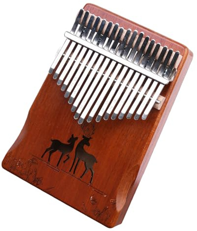 Kalimba 17 Keys Thumb Piano Finger Marimba Instrument for Music Lover, Wood 17 Thumb Piano Kalimba for Kids Adults Wood Thumb Piano