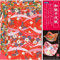 TOYO Origami-Papier Washi Chiyogami 15cm Origami-Papier 8 Muster Rote Basis Japan