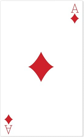 Star Cutouts SC25 Ace of Diamonds Card Cardboard Cutout – Casino Party Decoration, Game Night Display & Event Prop