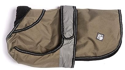 Danish Design 2-in-1 Light Reflective Dog Coat, 50 cm, grün