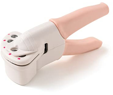 We R Memory Keepers Crop-A-Dile Power Multi-Lochstanzer, 5 verschiedene Formen, Herz, Blume, Stern, Sechseck, Pfeil, für Papier, Karton, Spanplatte, Stoff, dünne Dose, Leder, Kunststoff