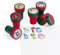 cama24com Kinderstempel Stempel Weihnachtsmann Schneemann Zuckerstange Rentier 6 Stück Palandi®
