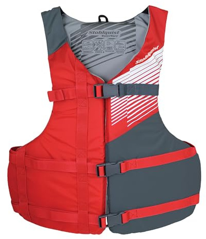 Stohlquist Kids Life Jacket 50-90 lbs - Coast Guard Approved Life Vest - Type III PFD for Boys and Girls - Secure & Adjustable Fit for Swimming, Boating & Water Sports