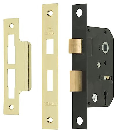 Sterling MLS325 2.5-inch/65mm 3-Lever Sashlock - Brass