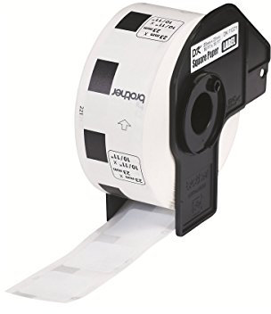 Brother Quadratische Etiketten (1000 St./Rolle) weiß 23 x 23 mm