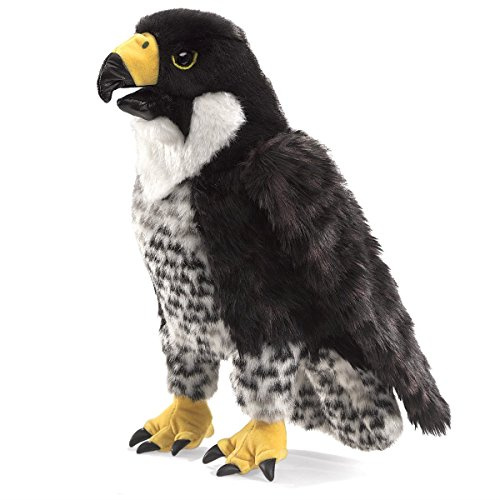 Folkmanis 3055 Peregrine Falcon Plush Toy, 38, Schwarz