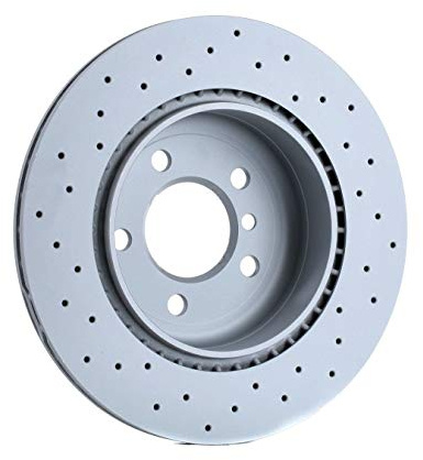 ZIMMERMANN 150.3484.52 2x Bremsscheiben Hinten Ø330mm innenbelüftet gelocht Kompatibel mit BMW 5 Touring F11 34216775287 34216793127 34216898733