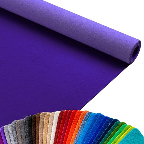 Primaflor Messeteppich Podium | Lila | 100 x 300 cm | Flacher Eventteppich aus 100 % Polypropylen, CFL-S1, Precoat-Rücken, 2 mm hoch, für Messe und Event