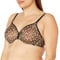 Gossard Glossies Leopard Non Padded Moulded Sheer Bra Animal Print 38B