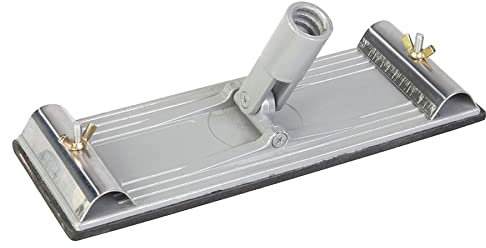 Dapetz ® Swivel Pole Sander 235mm x 80mm Die-cast Aluminium Sander with 2 securing Clamps to Attach Sanding mesh or Abrasive Paper on to a Foam Rubber pad. Swivel Socket Accepts Extension Poles.
