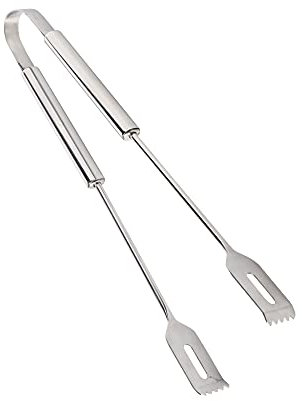 Cook'in Garden Pince en Inox - Modèle AC153 - Utilisable sur Plancha et Barbecue - Longue durée de vie - Dimensions L36 x l16,5 x 3,5 centimètres