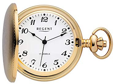 REGENT Taschenuhr vergoldet analog Mechanik PR-006