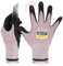 DEX FIT Gants de Travail Cru553 Résistants aux Coupures Niveau 5, Adaptation 3D Confortable Extensible, Agrippants Nitrile Durable, Smart Touch, Fins Légers, Lavables, Rouge 7 (S) 1 Paire