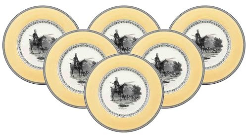 Villeroy & Boch 1010702610 Audun Chasse Lot de 6 Assiettes Plates en Acier Inoxydable
