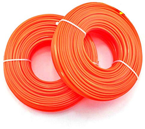 Vogueing Werkzeug-Trimmer-Nylon-Draht, 2,4 mm x 15 m Trimmer-Draht, langlebige Nylon-Faden für Rasentrimmer, elektrisch, 1 Stück