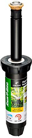 Rain Bird 12SARVAPRO High-Efficiency Pro Rotary Sprinkler, Hand Adjustable 45° - 270° Pattern, 13' - 18' Spray Distance, 4 Pop-up Height