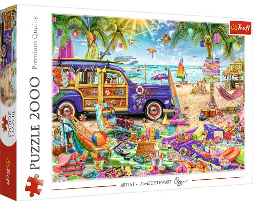 Trefl, Puzzle, Alpen im Sommer, 2000 Teile, Premium Quality, für Erwachsene und Kinder ab 12 Jahren