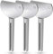 3 piezas de exprimidor de pasta de dientes exprimidor de tubos enrollador de metal económico para ahorrar cremas de pasta de dientes herramienta de rodillo exprimidor de pintura simple y práctico