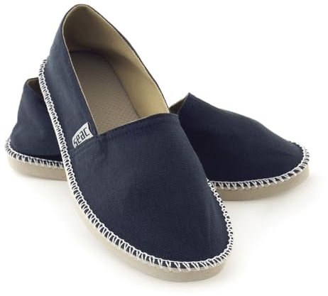 SEAC Malaga, Espadrillas Casual per Donna e Uomo in Canvas e Dettagli in Corda, Suola Antiscivolo, Blu, 44