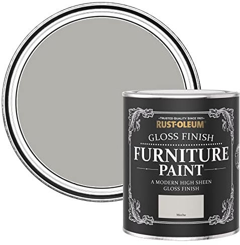 Rust-Oleum Grey Furniture Paint in Gloss Finish - Mocha 750ml