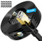 Cat 8 Ethernet Cable 20m, Internet Cable 40Gbps 2000MHz Network Cable 20 Meter Shielded Flat High Speed LAN Cables Indoor RJ45 Cables Gigabit Long Black Patch Cables for Modem Router