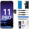 for iPhone 11 PRO Screen Replacement 5.8 with Ear Speaker Proximity Sensor LCD Display Digitizer 3D Touch Full Assembly Repair with Waterproof Sticker Fixing Tools Kit 11Pro for A2160 A2217 A2215