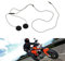 Ejoyous Helm Lautsprecher 3,5mm Klinke, Kopfhörer für Motorradhelme Helmkopfhoerer mit Kabel Helm Headset Lautsprecher, für IOS Android MP3 Computer