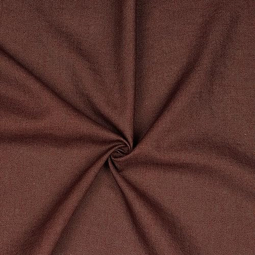 Leinen Stoff Meterware Uni 40 farben 100% Leinenstoff Naturstoff OEKO-TEX 140cm Breite (049 I Alt Lila)
