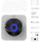 HAZARA Home Wand montiert Bluetooth-Player Repeater Vinyl Retro-Album Disc Lernen Englisch Fernbedienung Spieler-White