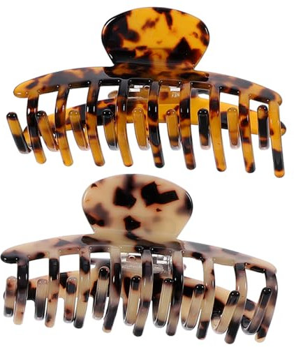 minkissy 6piezas Pinza De Pelo De Leopardo Para Mujeres Pinzas Antideslizantes Clips De Cabello Estilizados Para Baño y Maquillaje