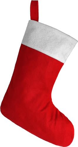Storfisk fishing & more Weihnachtsstrumpf Nikolaus Socke Dekoration zum Befüllen und Aufhängen, Stück:1 Stück