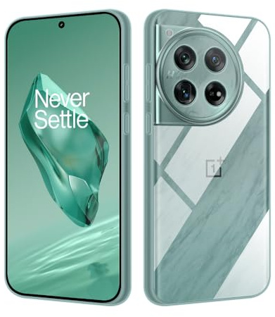 HSP Hülle für OnePlus 12, Silikon Handyhülle, Dünn Case, Slim, Transparent | Vergilbungsfrei, kristallklar, passgenaue Aussparungen, erhöhte Ränder, Handy Schutzhülle, Silikonhülle, Phone Cover